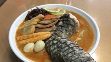 Photo of 鱷魚腳拉面端上桌 食客驚喊不敢吃