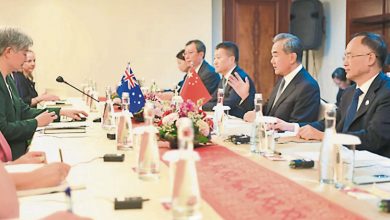 Photo of 王毅晤黃英賢讚共同努力 中澳關係回穩不能再偏航