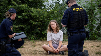 Photo of 示威擋油輪 瑞典環保少女恐被監半年