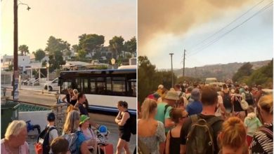Photo of 希臘度假遇野火變萬人逃難 5歲女問媽：我們會死嗎