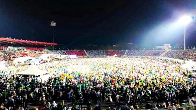 Photo of 選前熱身大集會雨中進行 丹國盟宣稱10萬人出席