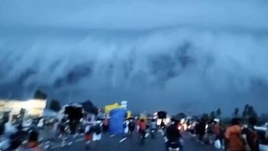 Photo of 印度上空現“天降海嘯”奇景  巨大弧狀雲震撼視頻瘋傳