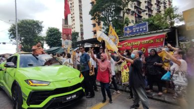 Photo of 植物園獨立候選人  財爺阿力拜票大陣仗