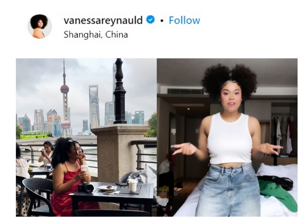 6月中她貼出身在上海的更新，此前她也透露自己身在中國上音樂課和拍攝的消息