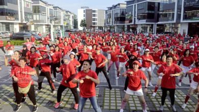 Photo of 團結同舞愛檳城 諾希達雅抱恙與800人跳尊巴