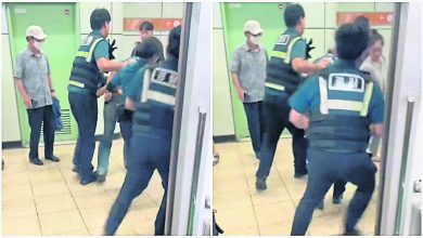 Photo of 中年襲乘客 青年臉縫針 首爾地鐵再傳隨機傷人