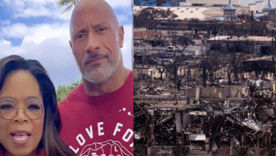 Photo of 巨石強森奧普拉捐逾4千萬 助夏威夷火災民重建家園