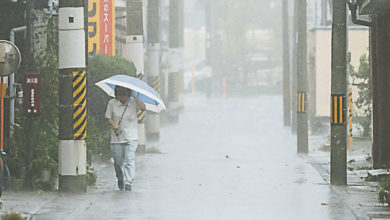 Photo of 千葉縣首發顯著大雨警報 熱帶風暴鴛鴦登陸日本