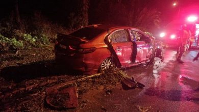 Photo of 轎車失控墜溝 1死2傷