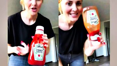 Photo of 【視頻】一滴都不浪費 她用一招清空瓶子番茄醬