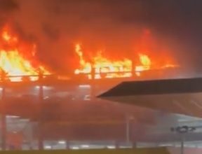 Photo of 倫敦盧頓機場停車場大火 多趟航班受影響