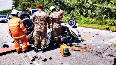 Photo of 休旅車轎車相撞 2華裔及1巫裔身亡