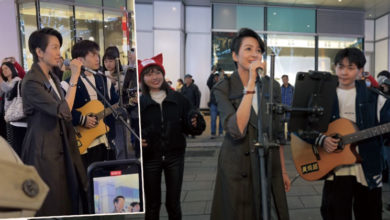 Photo of 梁詠琪現身街頭 與素人飆金曲