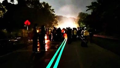 Photo of 持續10小時 下雨不影響 全馬首條夜光路試跑