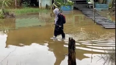 Photo of 【視頻】女教師穿雨靴涉水教學 “這是最難忘的經歷”