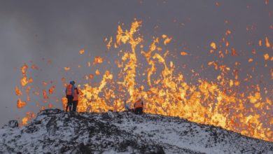 Photo of 【視頻】冰島變火燒島 無人機拍攝震撼畫面