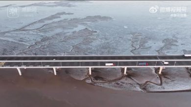 Photo of 中國冬至太冷了… 錢塘江 西湖結凍 山東威海積雪74公分