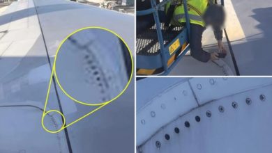 Photo of 眼尖乘客發現飛機機翼少了螺絲 飛紐約航班取消