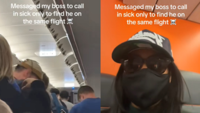 Photo of 【視頻】女子請病假偷出國 竟遇主管搭同班機 網疑：還拍TikTok？