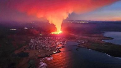 Photo of 凌晨觀察到逾200起地震  冰島火山再度爆發