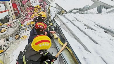 Photo of 湖北超市屋頂被雪壓垮 砸死女收銀員