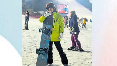 Photo of 蔡依林韓國滑雪慘摔