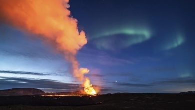 Photo of 【視頻】冰島火山爆發 天降異象