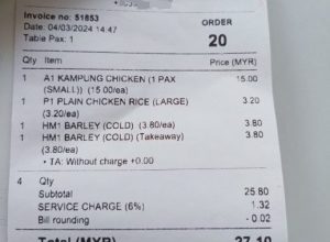 Photo of 雞飯RM18 華男嚇壞  “雞肉和飯分開算錢！”