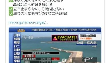 Photo of 海嘯來了注意3點 日媒：立刻逃勿停勿回頭