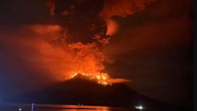 Photo of 北蘇拉威西省火山噴發 數百人緊急疏散