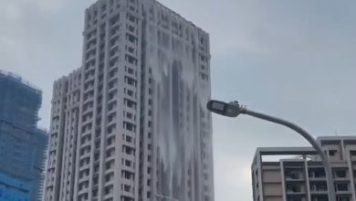 Photo of 因地震搖晃 頂樓泳池變海嘯 
