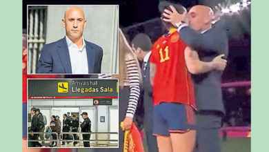 Photo of 吻女球員前西足主席 魯比亞萊斯機場被捕