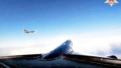 Photo of 俄2轟炸機飛近美領空 美軍F16緊急升空攔截