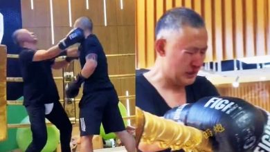 Photo of 揚言能打敗泰森！54歲太極拳師父 被年輕拳手打哭