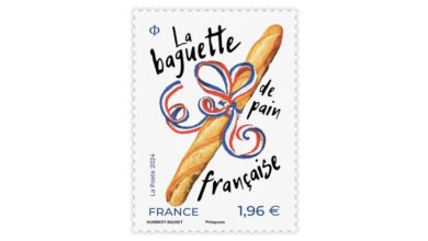 Photo of 紀念法式長棍麵包 法國推出香味郵票