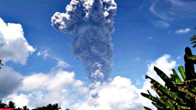 Photo of 印尼伊布火山再噴發 火山灰柱沖天逾5公里