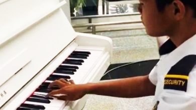 Photo of 【視頻】本地保安秀自學鋼琴才藝 歌曲作者也留言讚賞