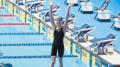 Photo of 女100米蝶泳 沃爾什創世界紀錄