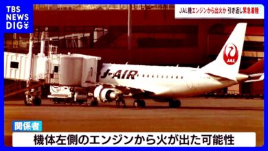 Photo of 日航客機引擎起火 急折返逼降青森機場