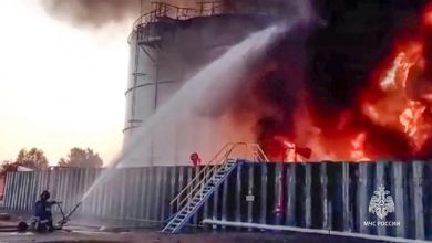 Photo of 無人機襲擊下 俄羅斯多個儲油罐起火
