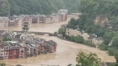 Photo of 貴州持續暴雨 鎮遠古鎮被淹