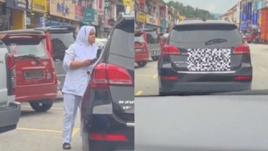 Photo of 謢士鳴笛許久也不移車 車主帶孩子雙重泊車還拒道歉