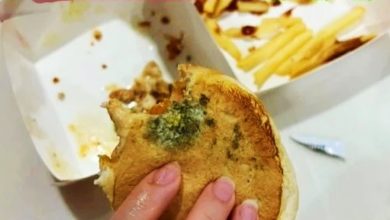 Photo of 女子控快餐店漢堡面包發霉 “男友食物中毒胃受傷”