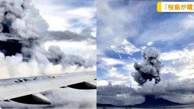 Photo of 日本櫻島火山爆發 機長緊急廣播 乘客拍下壯麗瞬間