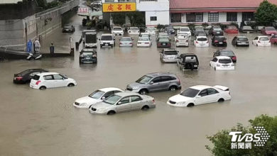 Photo of 格美颱風 | 豪雨炸南投 貓羅溪暴漲淹水 汽車泡水