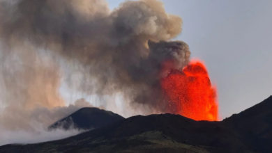 Photo of 西西里島埃特納火山爆發 卡塔尼亞機場航班停飛