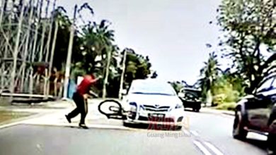 Photo of 受驚嚇? 腳車拋汽車 警傳召自閉兒家屬