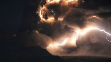 Photo of 地震後火山大噴發 火柱上升8公里