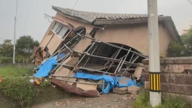 Photo of 日本九州外海7.1級強震 鹿兒島民宅崩塌