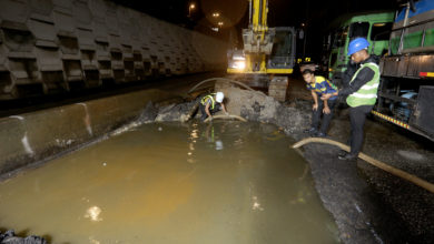 Photo of 地底排水溝未記錄 積水超標倒灌路面